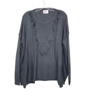 Stitch Fix l Moon Fringe Detail Sweater, One Size Fits Most